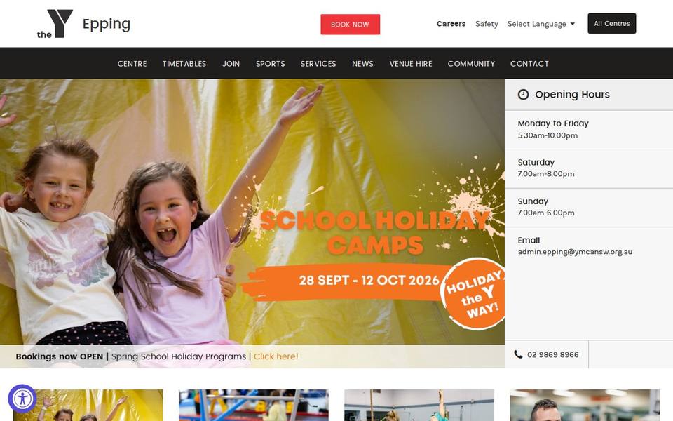 The Y Epping website