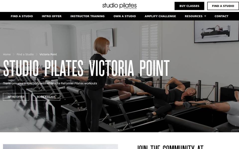 Studio Pilates International website