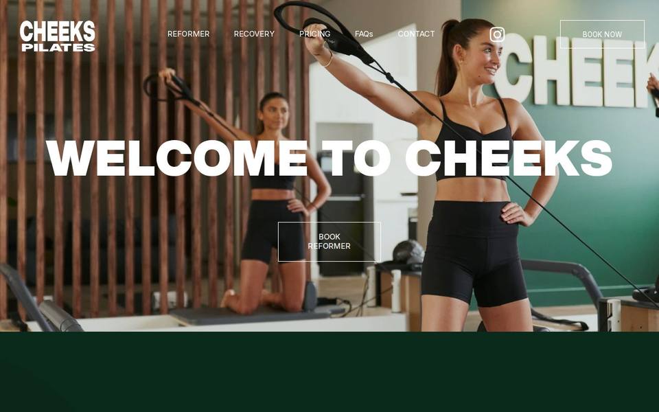 Cheeks Pilates website