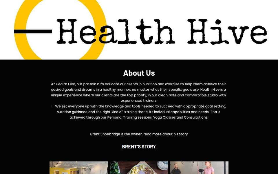 Health Hive Personal Training website