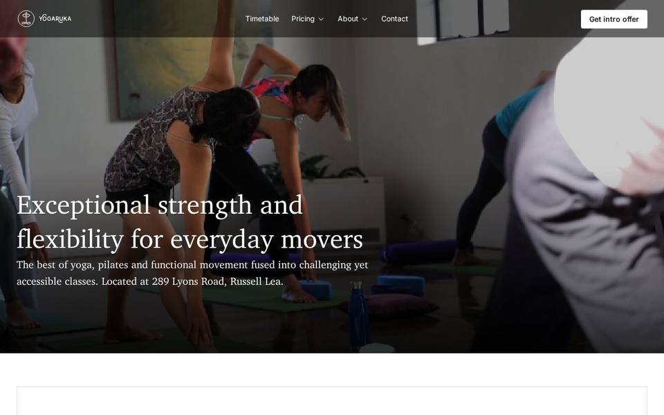 Yogaruka Russell Lea website