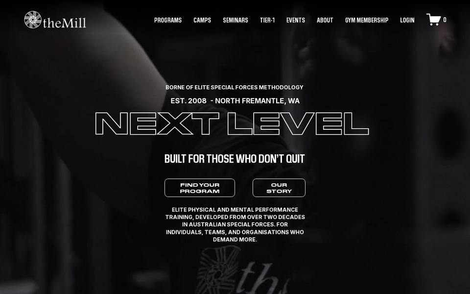 The Mill Gym website