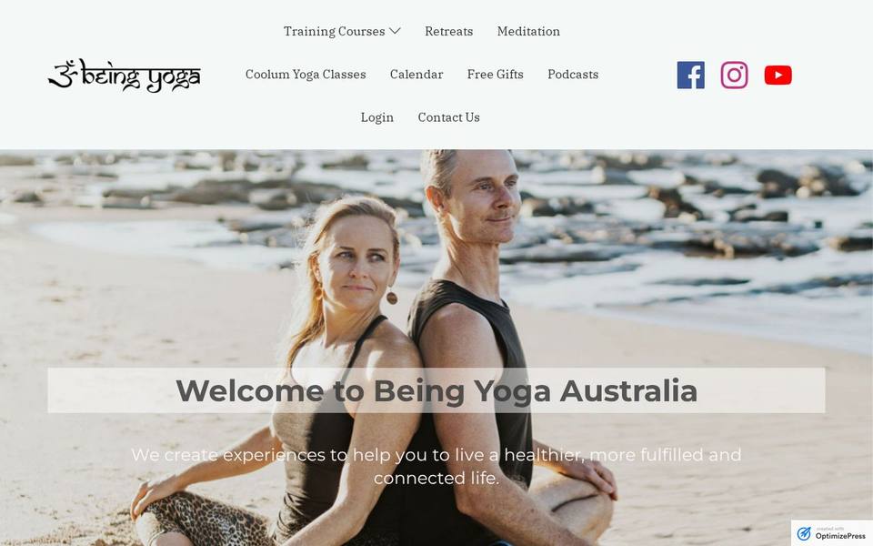 Being Yoga website