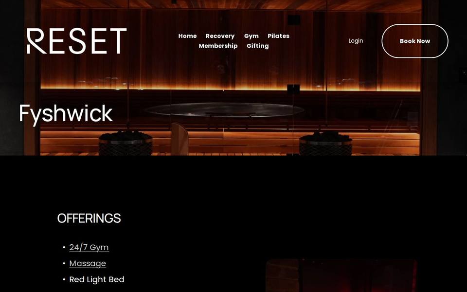 RESET Strength and Sports Recovery Centre Fyshwick website