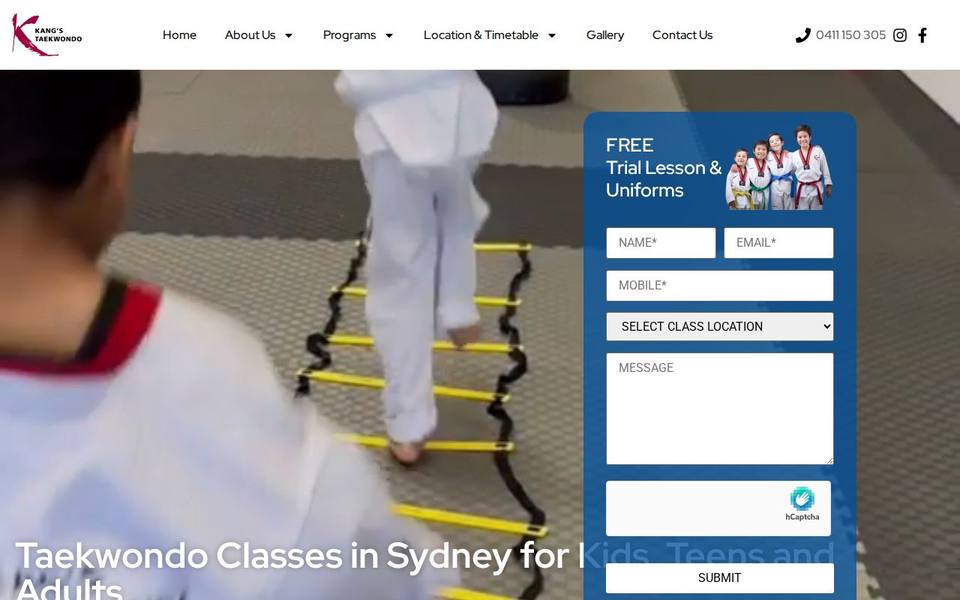 Kang's Taekwondo ROUSE HILL website