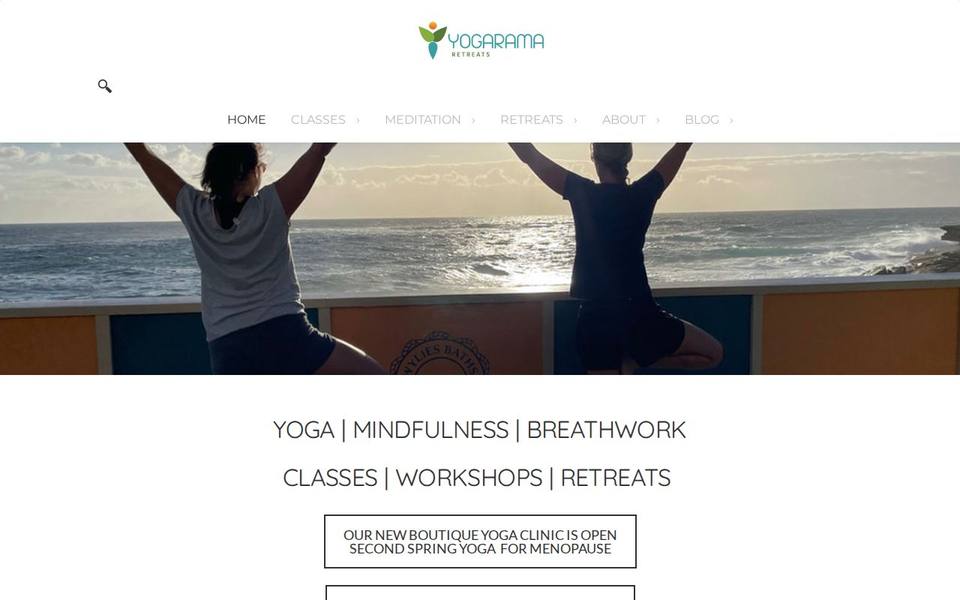 Yogarama Retreats website