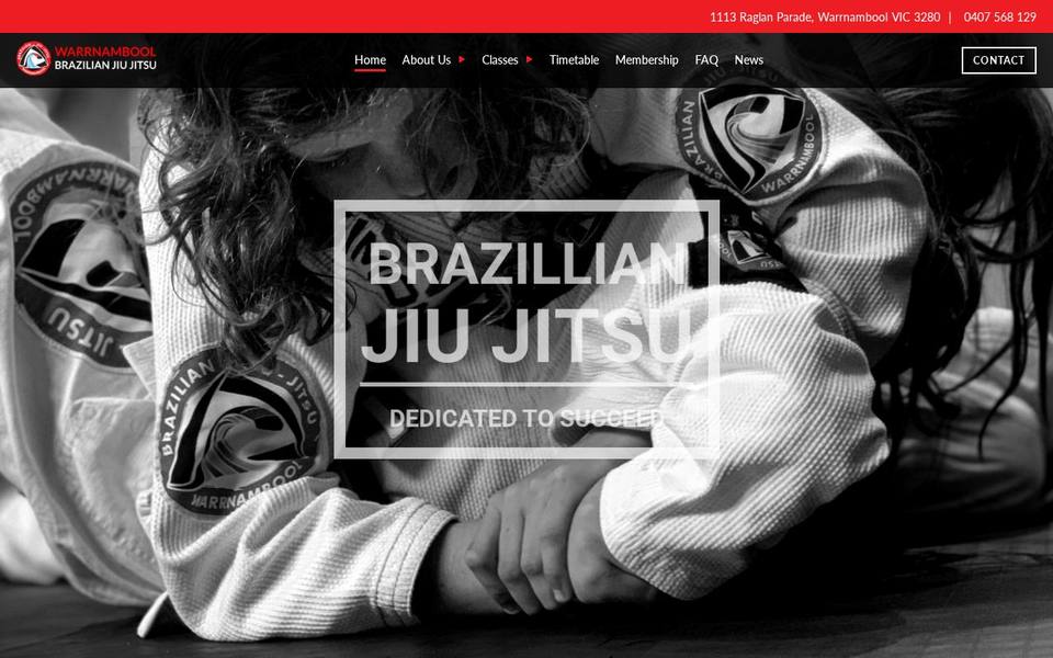 Warrnambool Brazilian Jiu Jitsu website