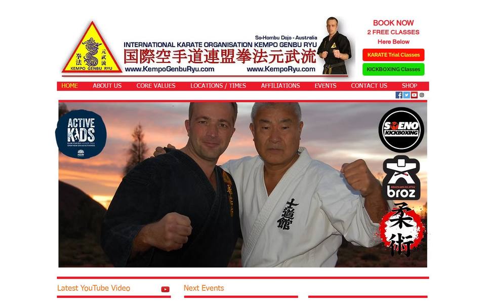 Kempo Genbu Ryu Karate - World Headquarters website