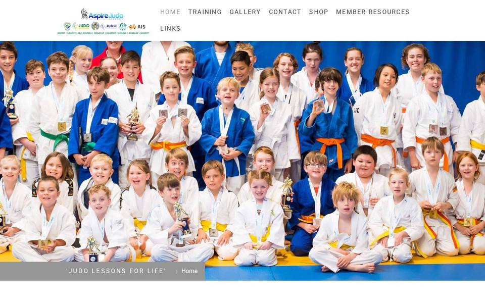 Aspire Judo Academy website