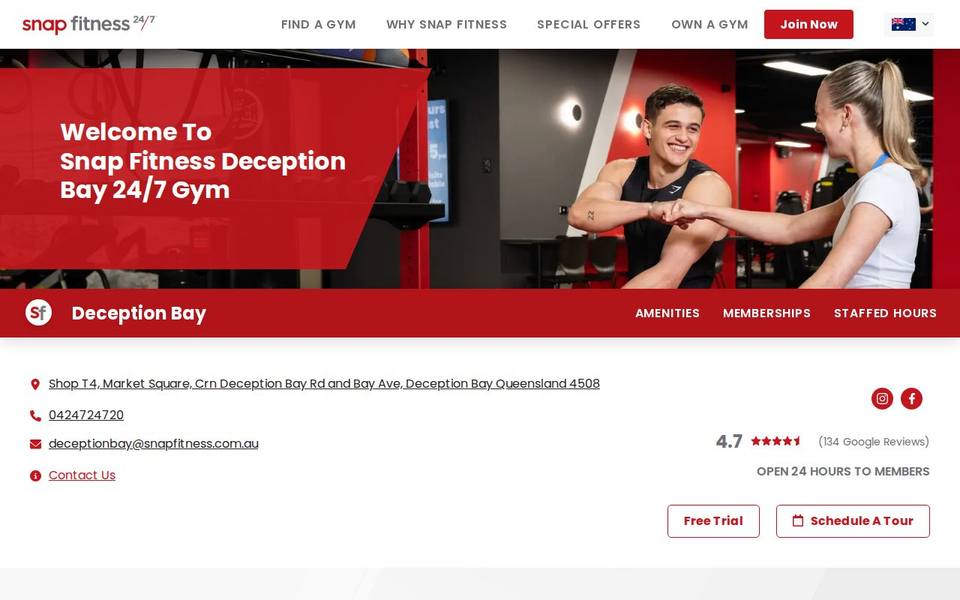 Snap Fitness Deception Bay website