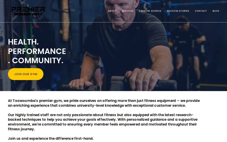 Premier Conditioning website