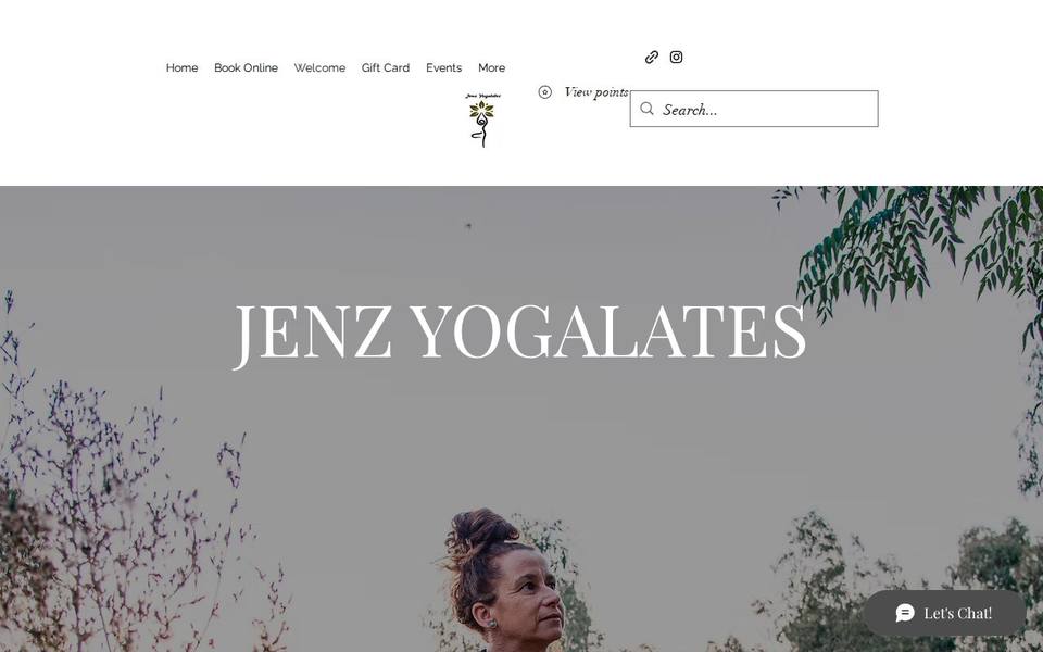 Jenz Yogalates website