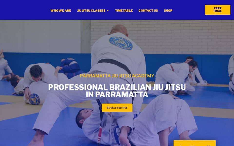 Parramatta Jiu Jitsu website