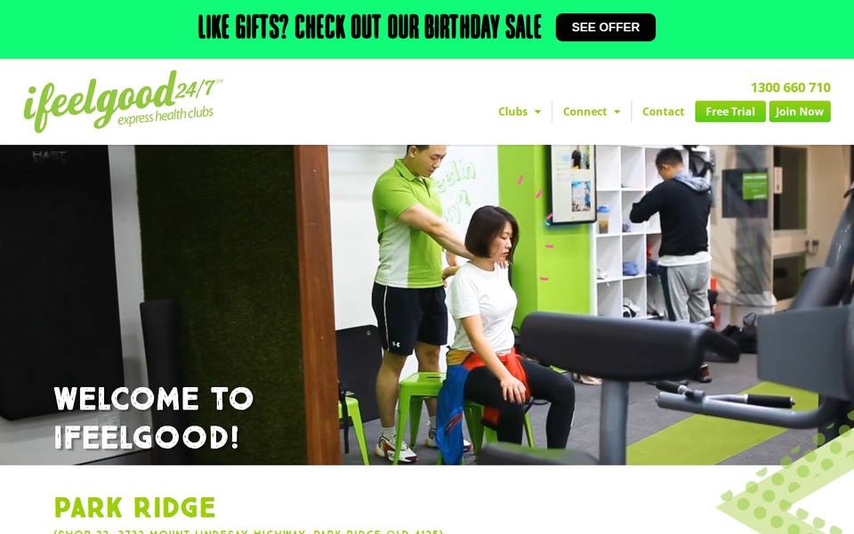 ifeelgood 24/7 Park Ridge website