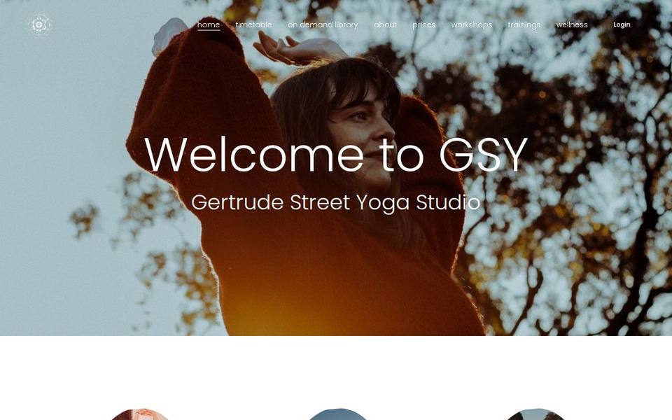 Gertrude Street Yoga Studio website