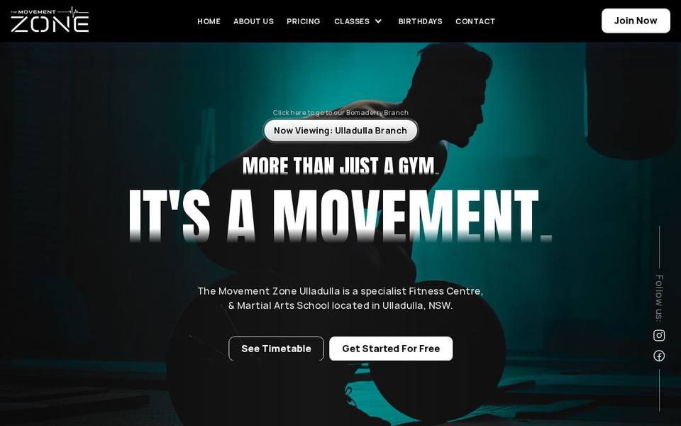 The Movement Zone website