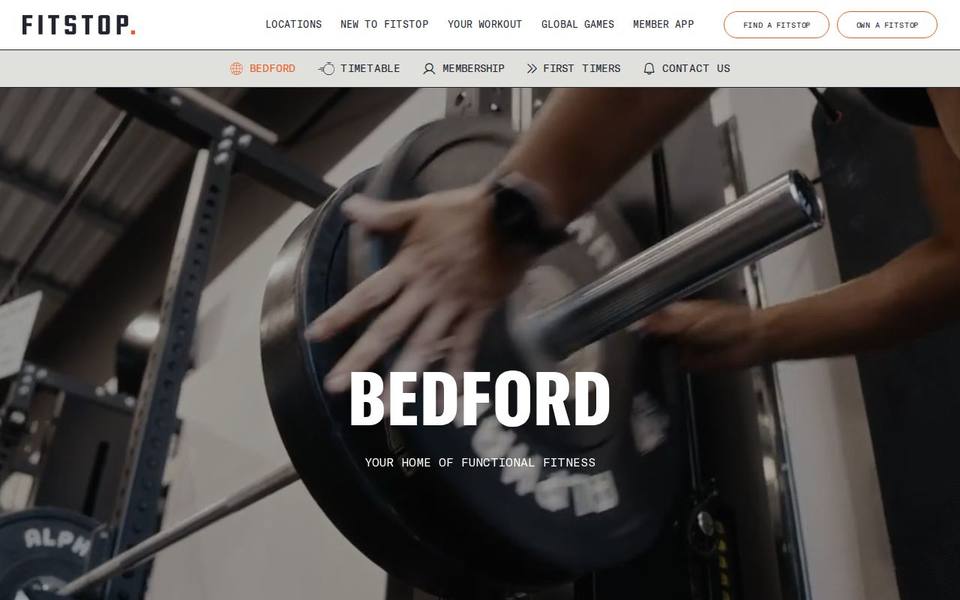 Fitstop Bedford website