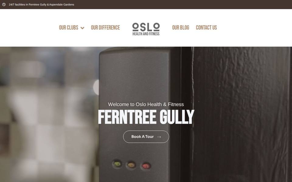 Oslo Health and Fitness website