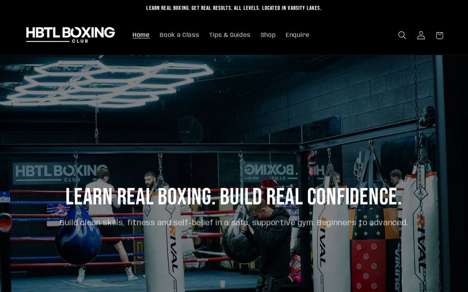 Habitual Boxing club website