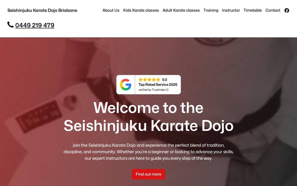 Seishinjuku Karate Dojo website