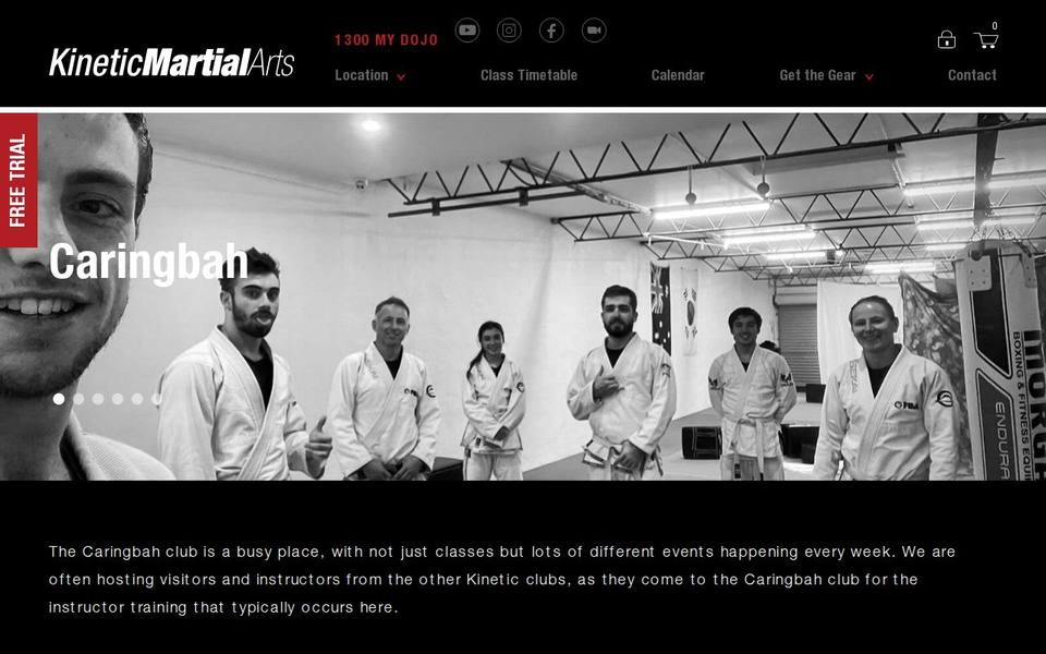 Kinetic Martial Arts Caringbah website
