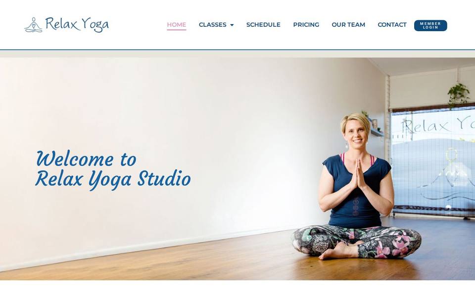 Relax Yoga website