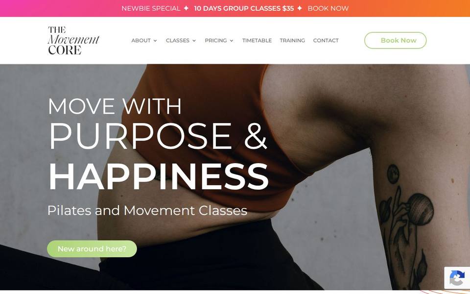 The Movement Core website