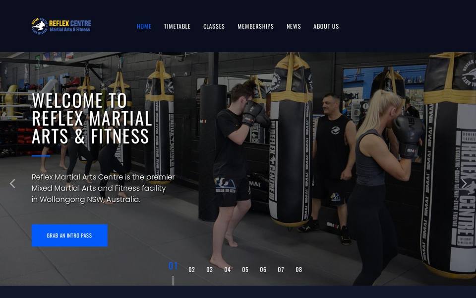 Reflex Martial Arts Centre website