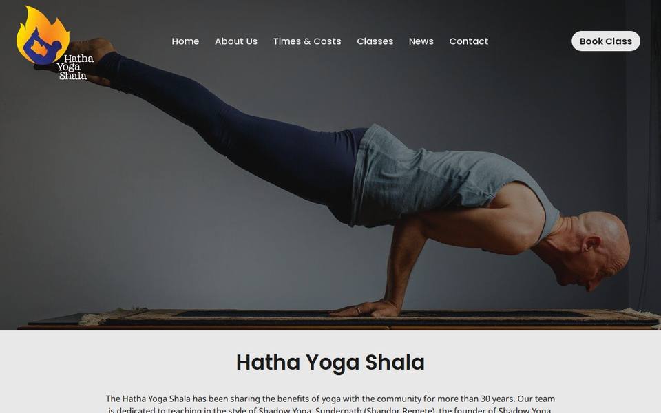 Hatha Yoga Shala website