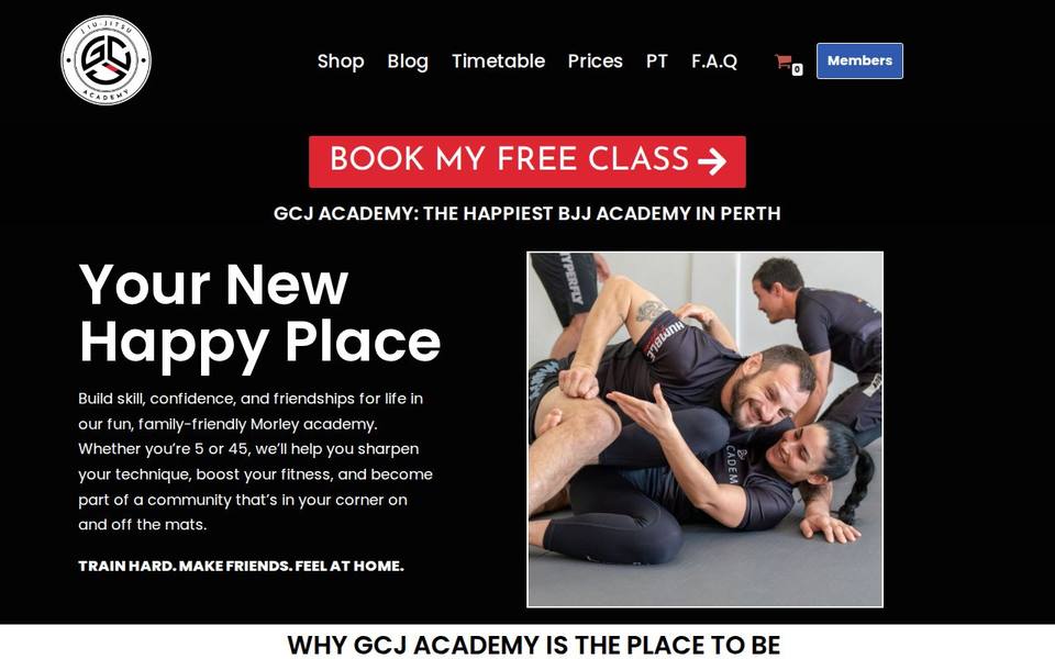 GCJ Academy website