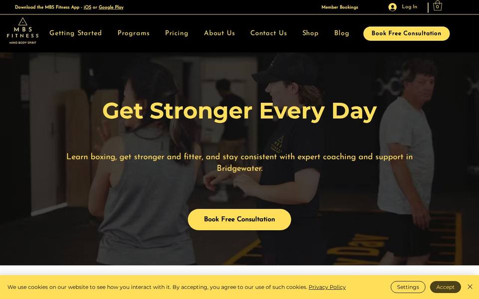 MBS Fitness website
