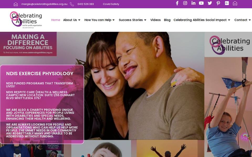 Celebrating Abilities website
