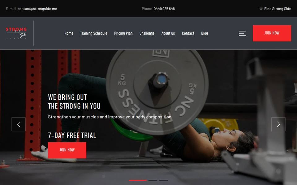 Strong Side Studio website