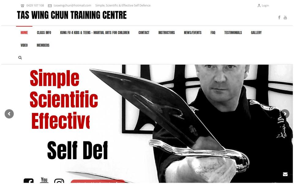 Tas Wing Chun Training Centre website