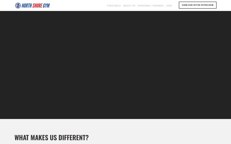North Shore Gym website