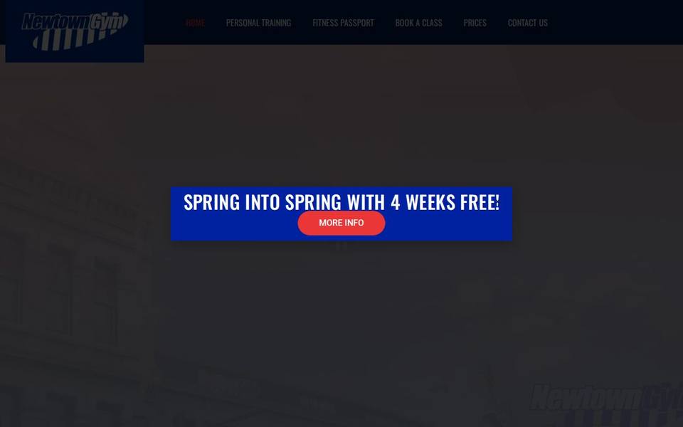 Newtown Gym website