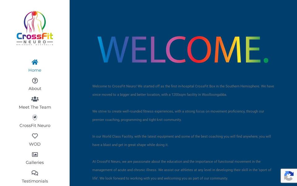 CrossFit Neuro website