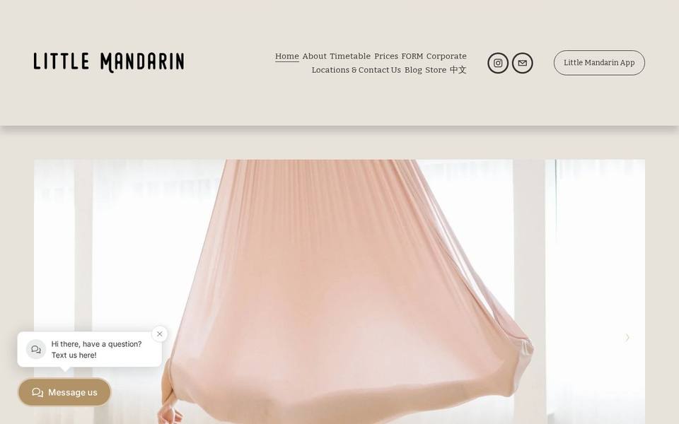Little Mandarin Yoga & Pilates website
