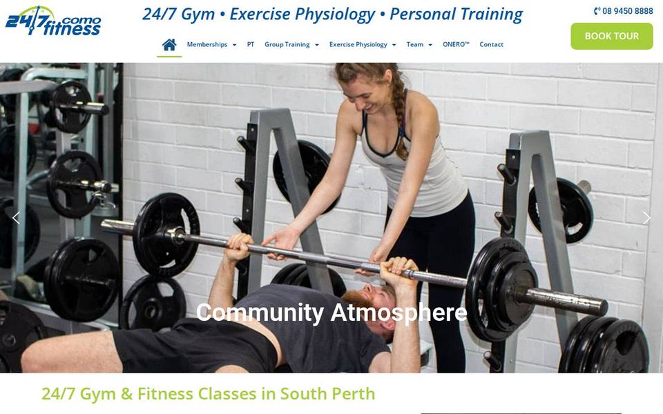 Como Fitness website