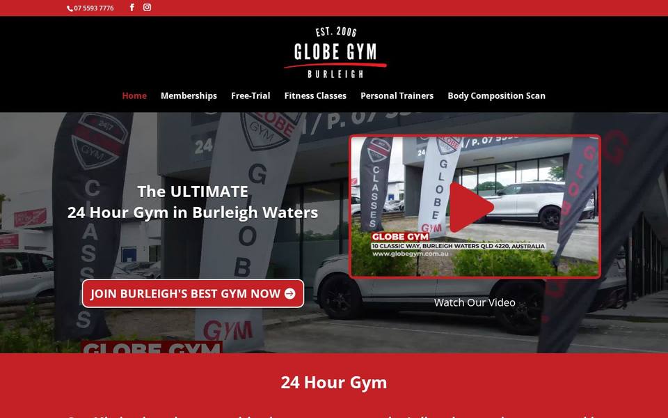 Globe Gym website