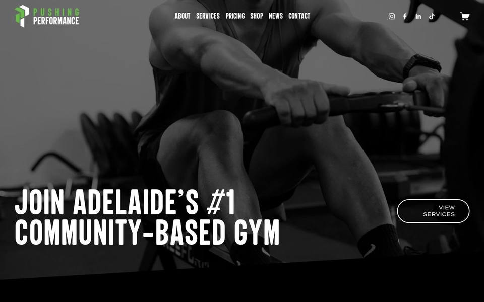 Pushing Performance website