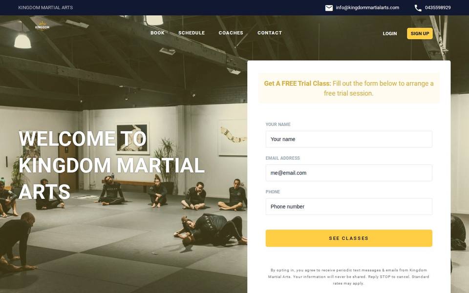 Kingdom Martial Arts website