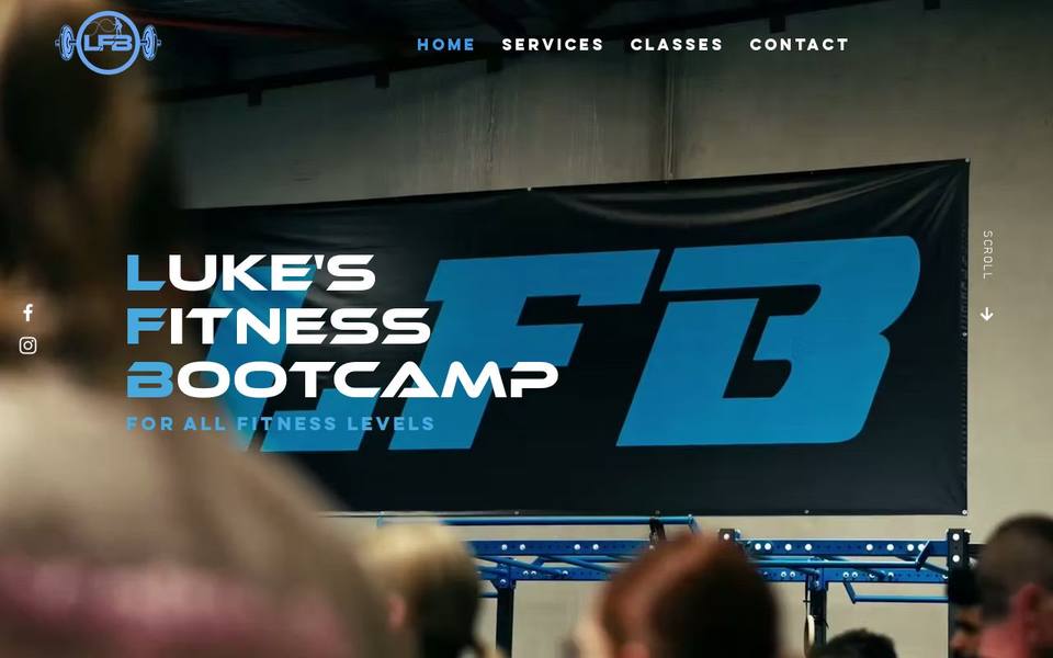 Luke's Fitness Bootcamp 24/7 Gym website