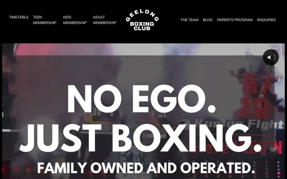 Geelong Boxing Club website