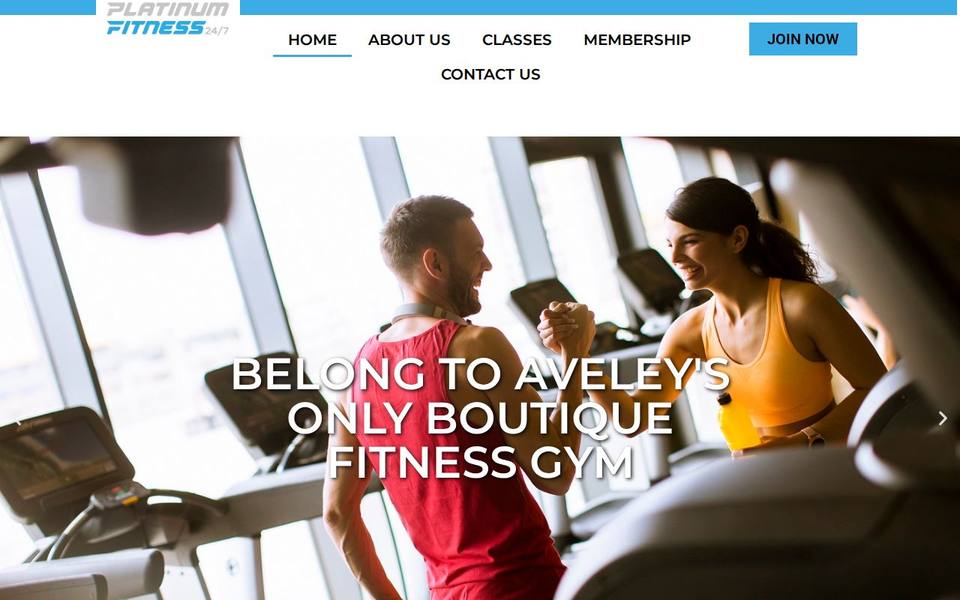 Platinum Fitness Aveley website