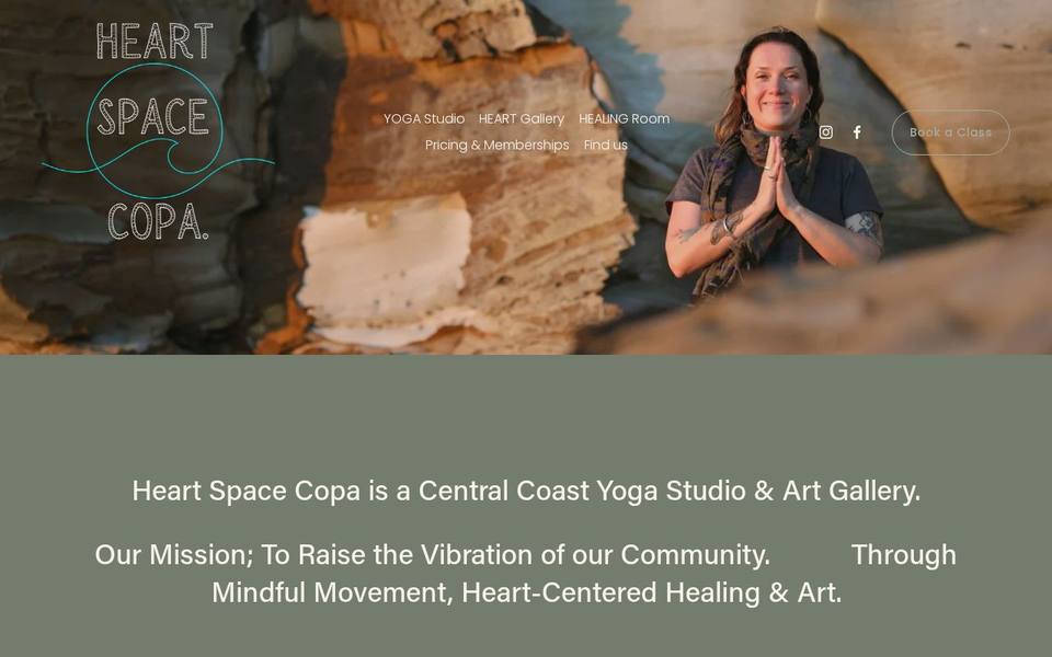 Heart Space Copa website