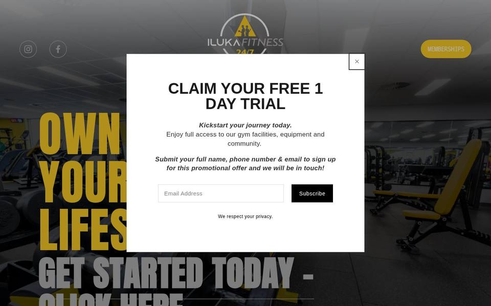 Iluka Fitness website