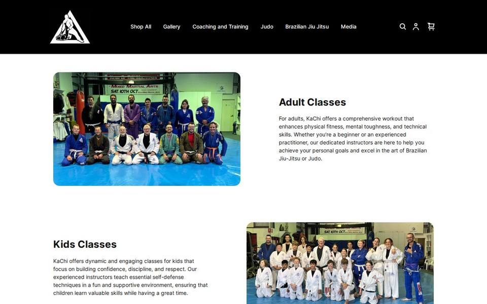 KaChi Brazilian Jiu Jitsu website