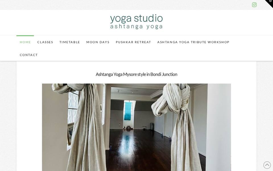 Yoga Studio website