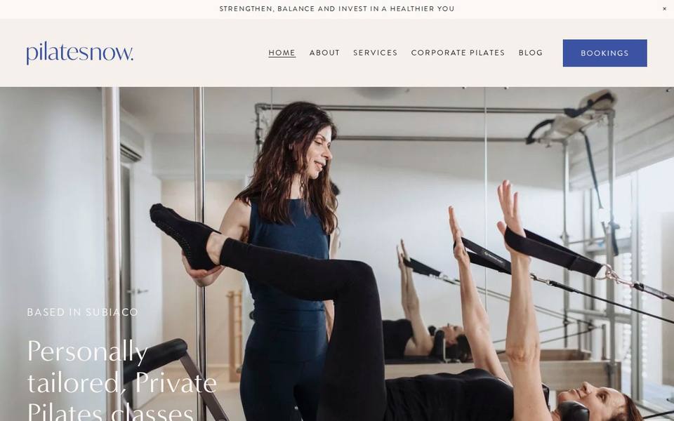 pilatesnow website